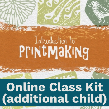 Introduction to Print Making Online Class Kit - Additional Child **Limited stock**